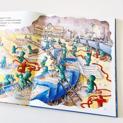 德国精选科学图画书绘本（全4册）（大开本新版，肚子里有个火车站+牙齿大街的新鲜事+皮肤国的大麻烦+大脑里的快递站）（3-8岁） 商品图2