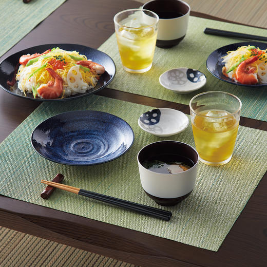 日本制超轻量餐具 青蓝 小碟/勺子/小杯/深盘/大盘/大碗/超大盘/小盘/小碗/汤杯/大汤杯 商品图5