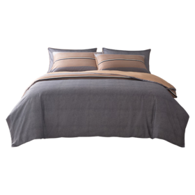 Hugo Boss  ICONIC条纹贡缎印花四件套  203×230cm