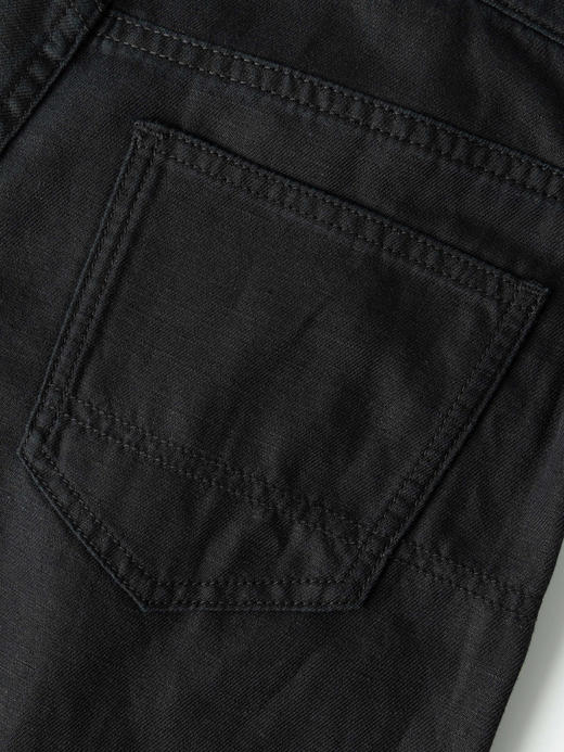 COCO ZONE 设计感后松紧腰牛仔裤百搭显瘦直筒裤CC1C1686 商品图6