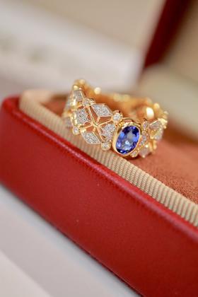 0.51ct 蓝宝石戒指