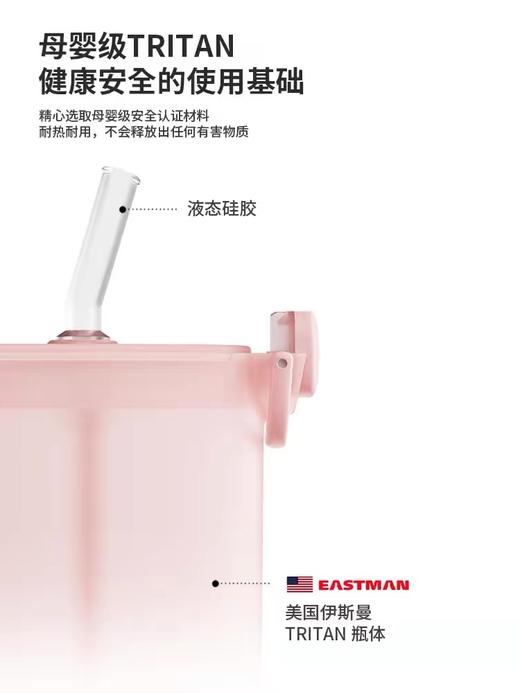 Zoyzoii E16-清凉系列ZOY扁扁杯儿童水杯吸管杯夏天大容量男生女生幼儿园上学可爱便捷 商品图2