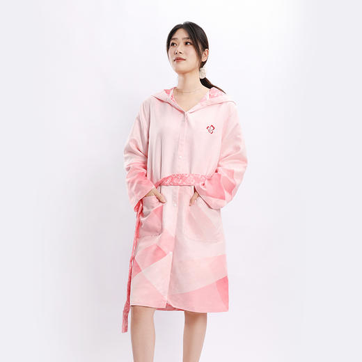 都市丽人奥运浴袍助力花游队开襟浴袍LST1A1 商品图1