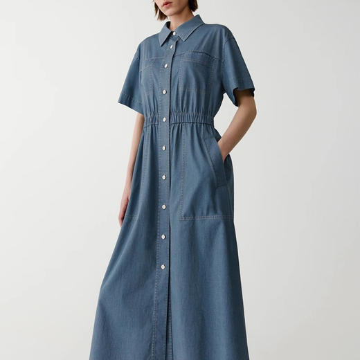 裁缝学苑AQ317夏季新款斜纹棉弹牛仔连衣裙纸样女装裙子服装打板 商品图1