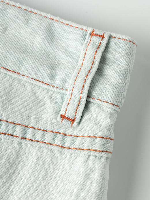 COCO ZONE 夏季设计感明线牛仔裤垂感显瘦直筒裤CC1B1307 商品图10