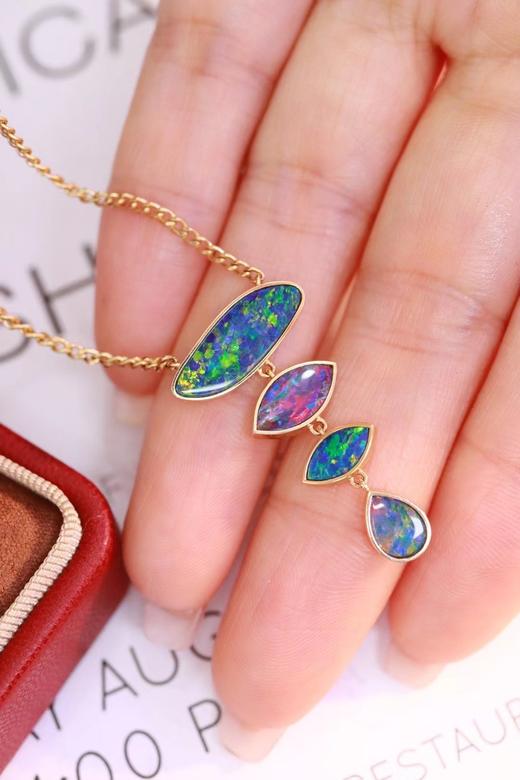 3.7ct 欧泊项链 商品图2