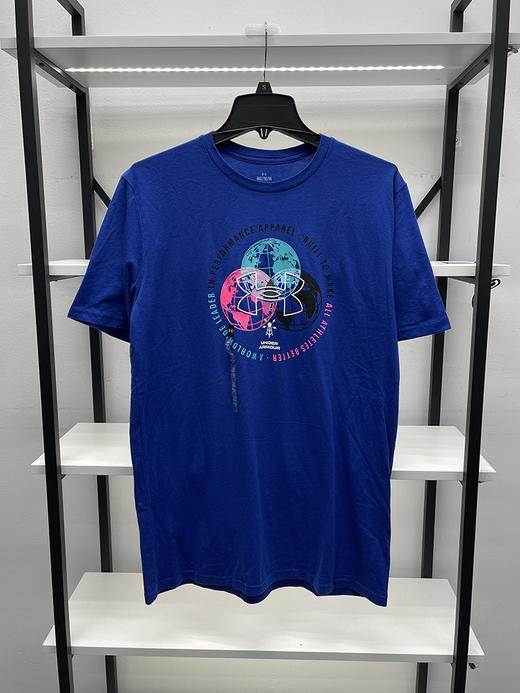 Under Armour/安德玛 男士夏季宽松印花透气休闲圆领短袖T恤 商品图1