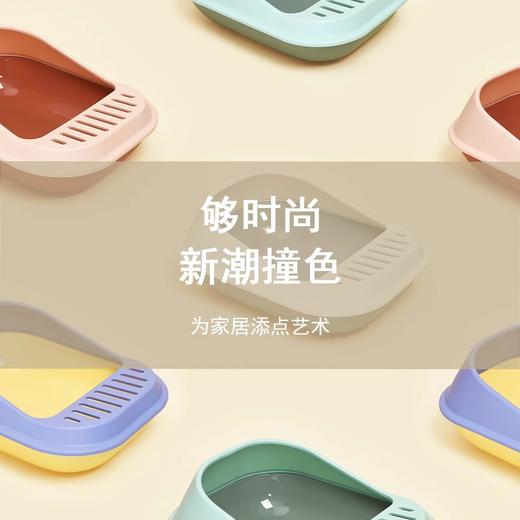 猫砂盆超大号幼猫半全封闭防外溅小号防带砂猫厕所猫沙盆猫咪用品 商品图1