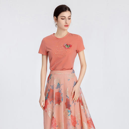 司歌T恤圆领修身短袖休闲百搭TX891006Y 商品图0