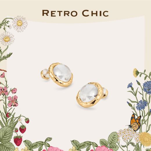 【江一燕&刘芳菲同款】Garden of Eden 伊甸园系列｜弗洛拉水晶耳钉 商品图0