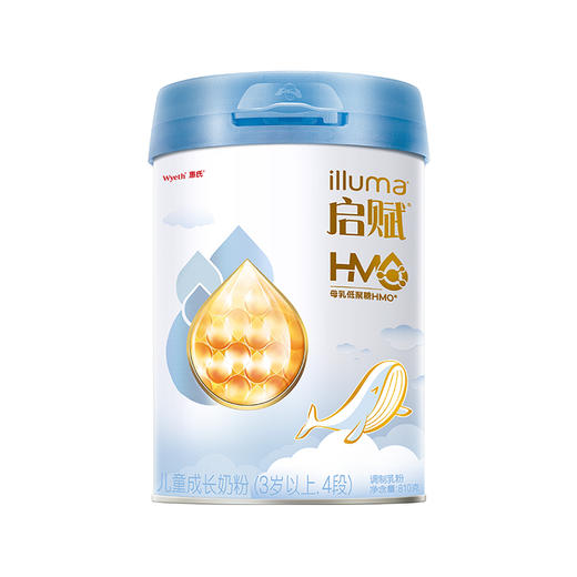 【整箱6罐】新国标惠氏启赋蓝钻4阶段810g-HMO新国标/WYE-308821 商品图1