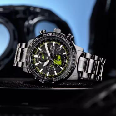 西铁城/CITIZEN不锈钢覆GIP光动能万年历 电波男表BY3006-53E 商品图5