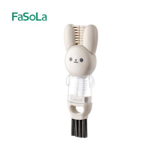 FaSoLa四合一杯盖刷水杯刷辅食机刀片缝隙清洗专用杯口刷子清洁奶瓶神器 商品图5