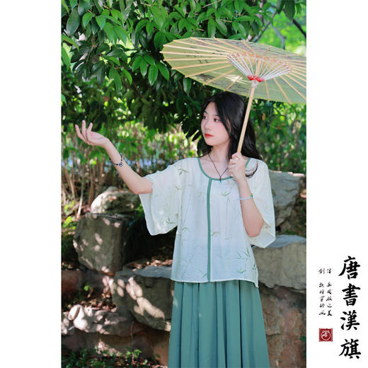 【南歌子】圆领改良汉服新中式禅意茶道服 商品图3