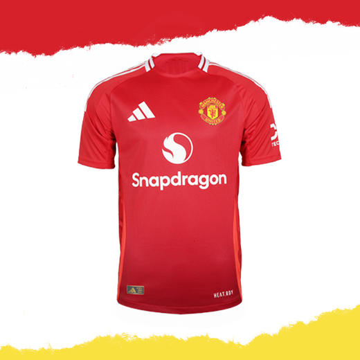 小李子ADIDAS阿迪达斯曼联主场球员版球衣短袖足球服成人男JF1291 商品图4