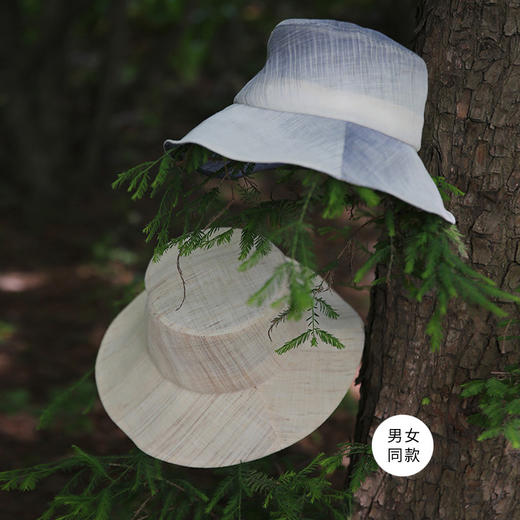饮水鸟 非遗纯手工夏布空顶帽 苎麻帽 商品图8