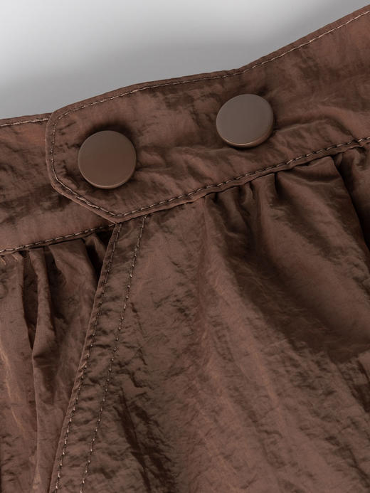 COCO ZONE 夏季薄款褶皱感半身裙休闲显瘦A字裙CC1C1575 商品图6