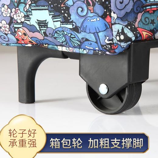 买菜小拉车购物手拉车带轮子购物袋可折叠便携家用拖车超市手提袋 商品图1