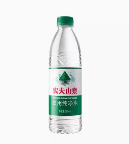 【到家服务】农夫山泉纯净水 绿瓶 550ml*12瓶【CS】 商品图1