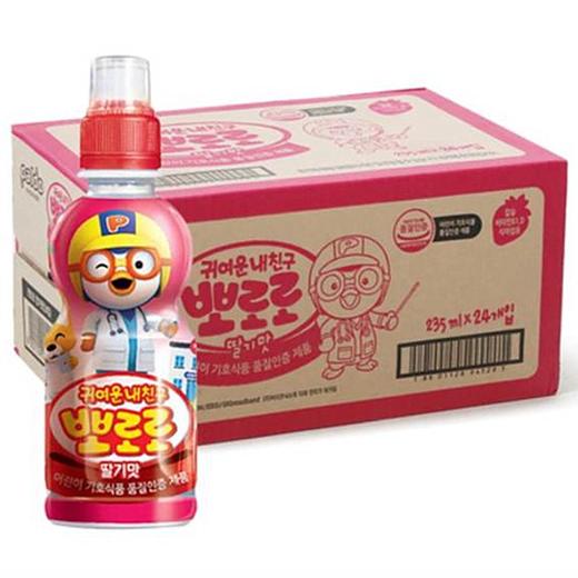 八道啵乐乐饮料草莓味(235ml*24)팔도 뽀로로음료 딸기맛 商品图0