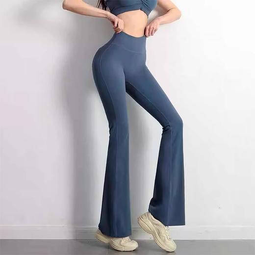 跃牌【化蝶双飞】系列 裸感提臀瑜伽喇叭裤女TM0166 商品图1