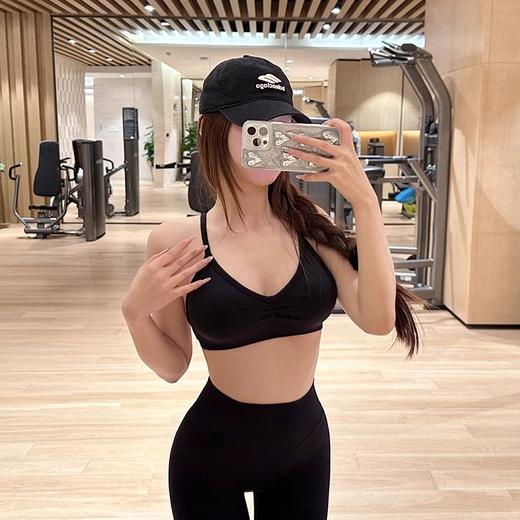 跃牌【化蝶双飞】系列 新款无缝运动内衣女透气瑜伽文胸交叉美背背心MS1080 商品图1