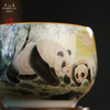 问鼎汝瓷鼎峰柴窑天青容华杯（绘画描金熊猫）（缺货） 商品缩略图2