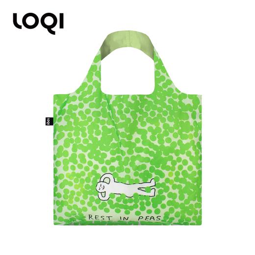 德国LOQI  在豌豆中休息 时尚艺术环保万用袋 折叠大容量单肩手提购物袋承重40斤防泼水 CONSTANT BAGEL THERAPY 商品图1