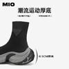 MIO米奥冬季酷感圆头中筒靴潮流厚底运动靴酷飒袜靴弹力靴M245662528 商品缩略图4