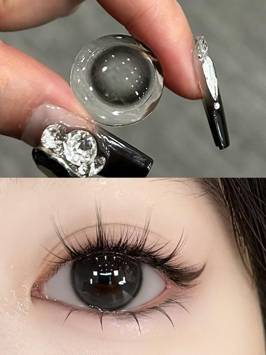 Jellydoll 半年抛 灵动泡泡/夹心奶酪/无辜泪眼 14.2mm 灰/棕/黑 拍下即为一副两片 商品图8