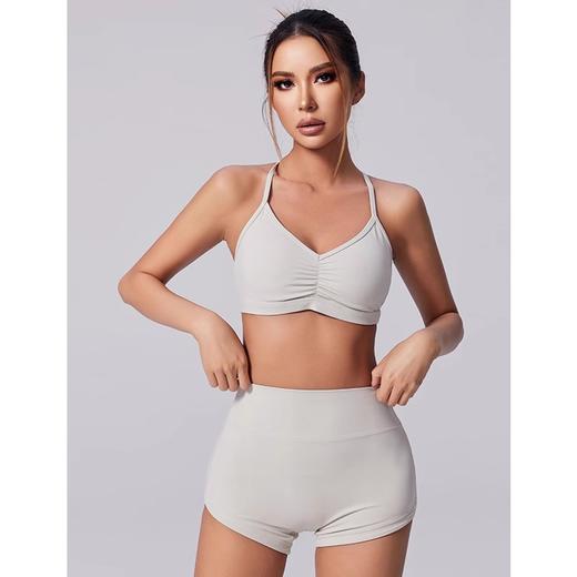 跃牌【化蝶双飞】系列 裸感蜜桃提臀瑜伽裤女收腹瑜伽短裤TM0156 商品图0