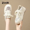 ZHR则则透气网面鞋厚底百搭小白鞋轻便超软板鞋麦穗松糕底休闲鞋 商品缩略图1