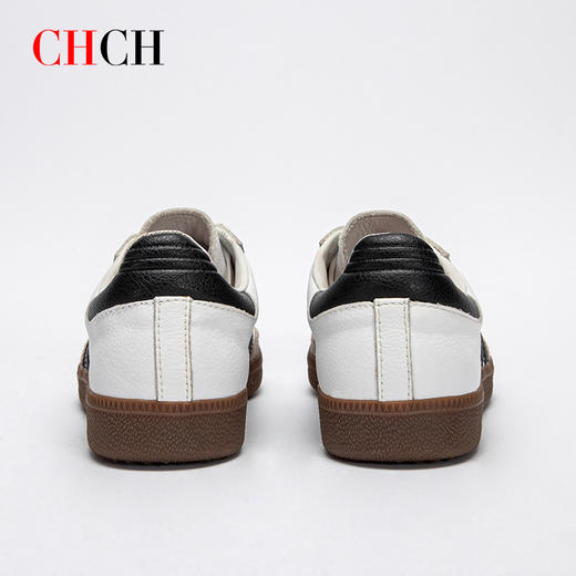 CHCH复古德训鞋真牛皮舒适运动休闲百搭年轻时尚女鞋平衡鞋 商品图4