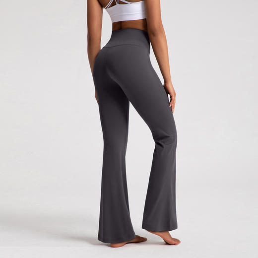 跃牌【倚窗听雨】系列 微喇裤女裸感高腰提臀显瘦瑜伽喇叭裤CK056 商品图2