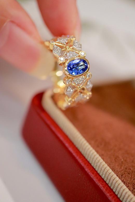 0.51ct 蓝宝石戒指 商品图1