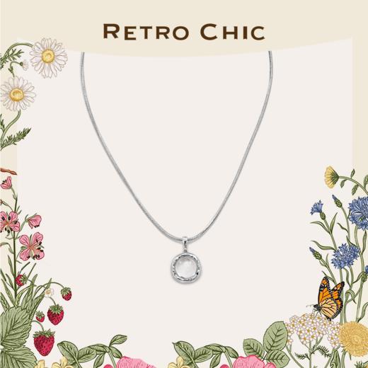 【刘孜同款】Garden of Eden 伊甸园系列 | 弗洛拉水晶白金吊坠 商品图0