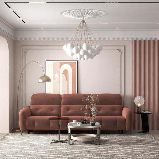 顾家家居整装 现代时尚 布艺功能沙发 KZ.9037-喵喵爪G 商品图1