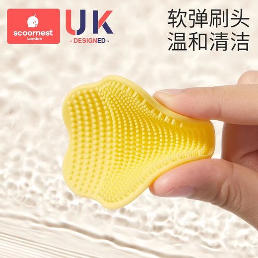 科巢婴幼儿洗头刷硅胶按摩去头垢宝宝洗头神器新生儿搓澡沐浴用品 商品图3