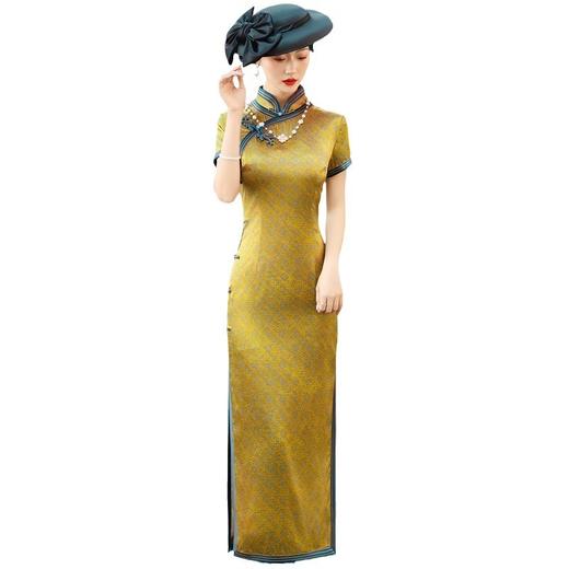 高端老上海真丝旗袍HQ255 商品图4