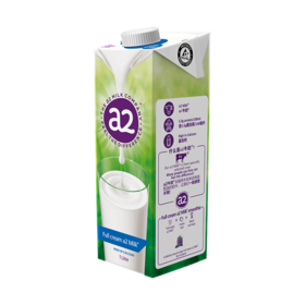 a2澳洲进口全脂纯牛奶高钙牛奶1L*6盒