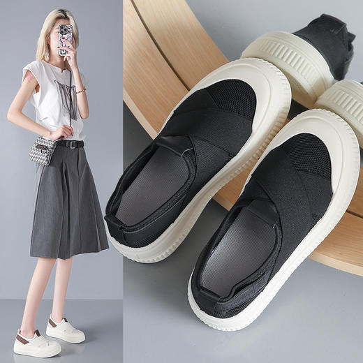 重磅推荐💥比皮鞋还舒服！比运动鞋会好看！超百搭👍【千吉娜Chigina.厚底帆布渔夫鞋】一脚蹬懒人通勤必备单品✅ 商品图5