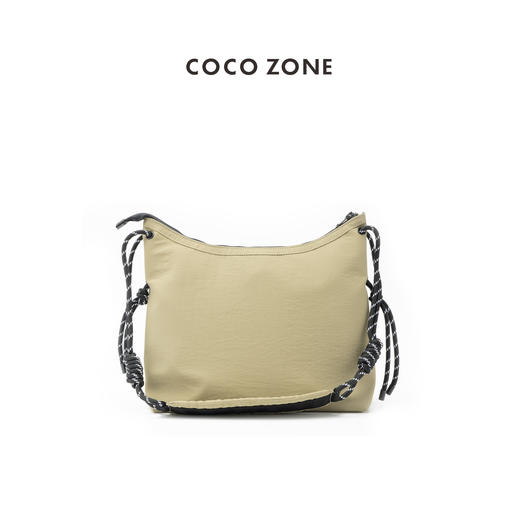 COCO ZONE 设计感拉链纯色单肩包休闲通勤包包CC2C1284 商品图0