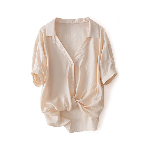 裁缝学苑AQ55设计感打结宽松V领短袖衬衫纸样女装衣服衬衣样板图 商品图2