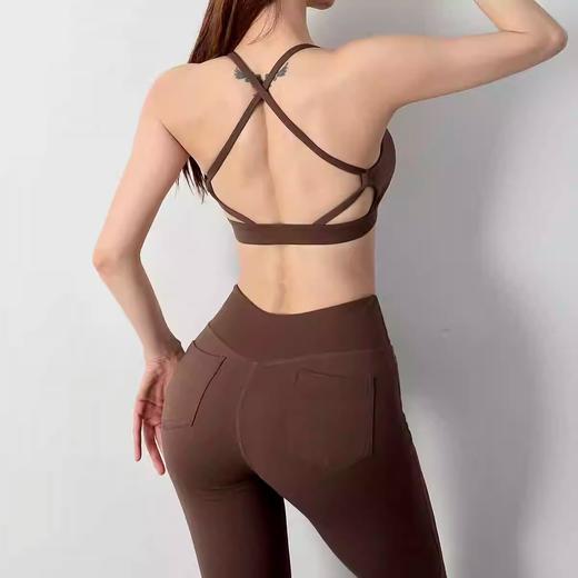 跃牌【化蝶双飞】系列 新款裸感运动内衣女交叉美背防震瑜伽文胸TM0167 商品图3