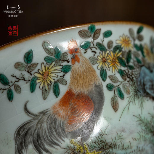 问鼎汝瓷鼎峰柴窑天青鸡缸杯（飒爽英姿） 商品图2