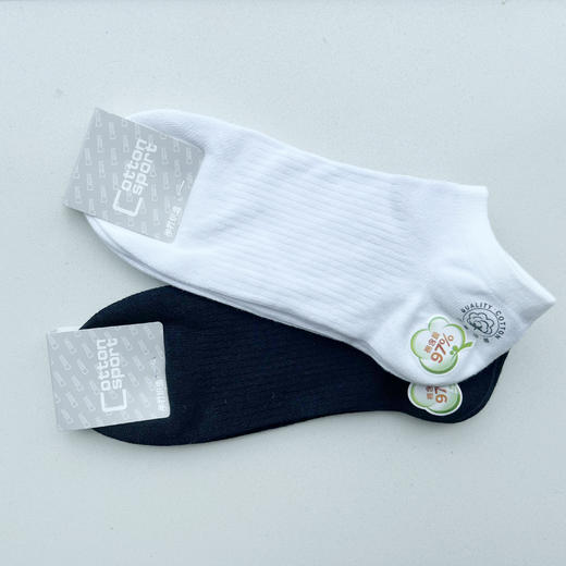 男丨男士精梳棉船袜97%棉[2双装 6双6折 2411305] 商品图1