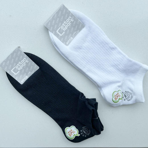 男丨男士精梳棉船袜97%棉[2双装 6双6折 2411305] 商品图0