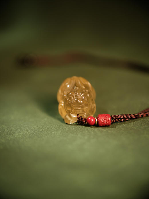 龙龟利比亚黄金玻璃陨吊坠 长3.9 宽2.4【器悟雅玩】 商品图1