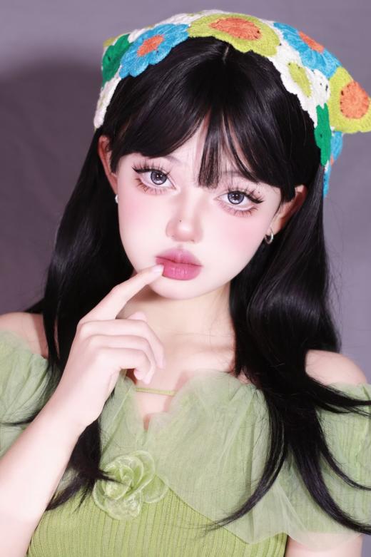 Jellydoll 半年抛 冰河时期/银山雪姬/印尼火山 14.5mm 蓝/灰/棕 拍下即为一副两片 冰河时期有日抛 商品图4