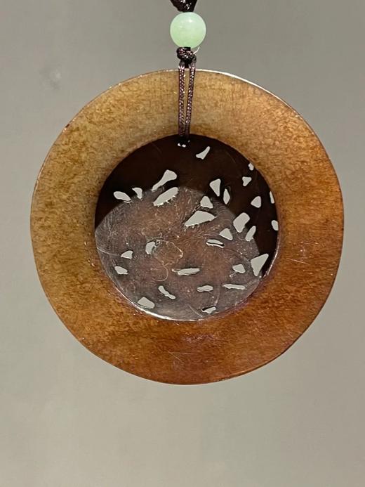 和田褐玉鏤雕龙纹瓦子牌，顺丰包邮 商品图4